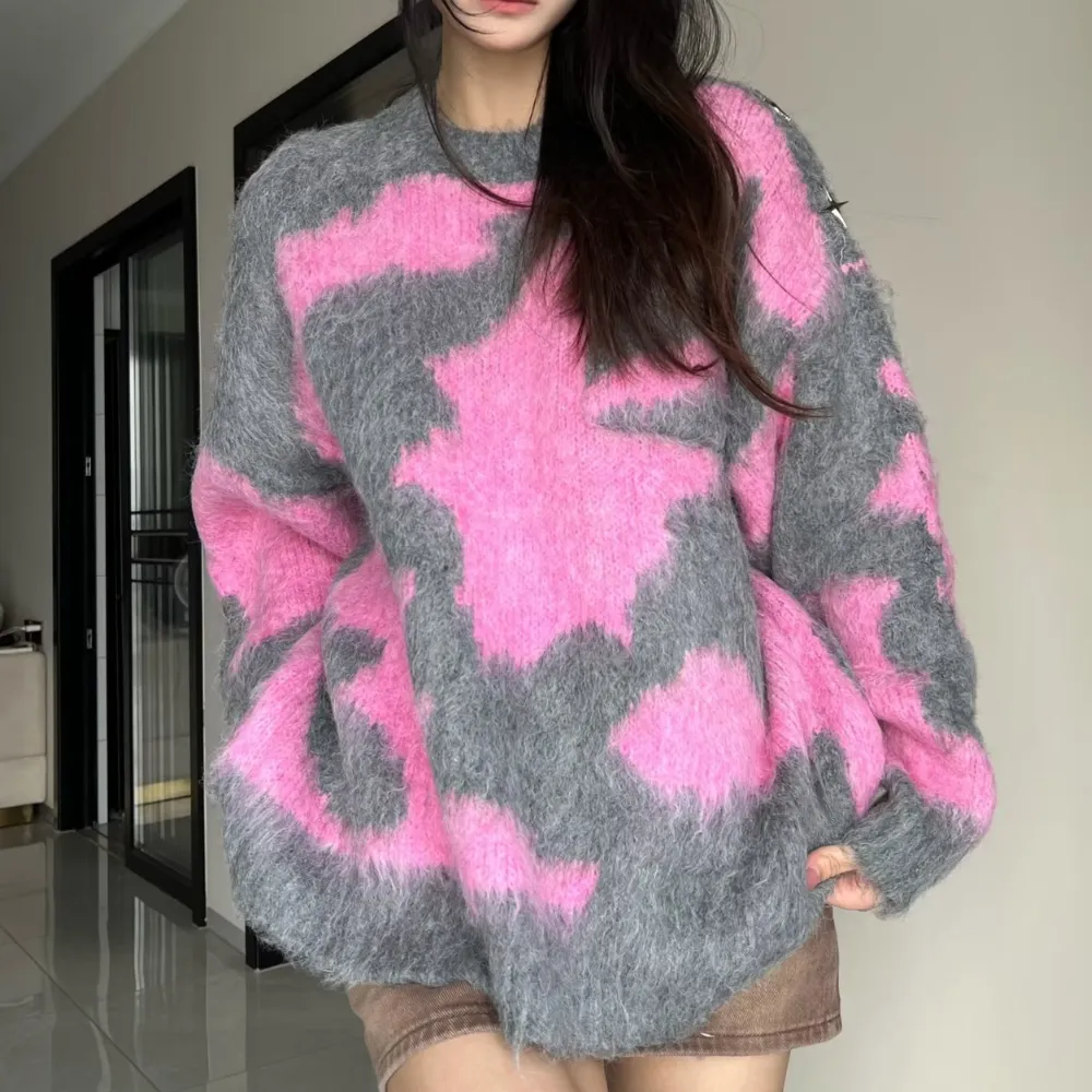 Women's Tie Dye Slim Fit Sweater