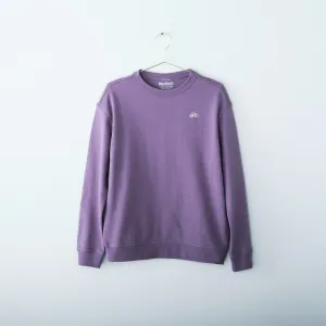 Women's Tiny Mounatin Bike Embroidered Sweatshirt, silver plum