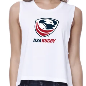 Women's USA Rugby Muscle Crop Tank