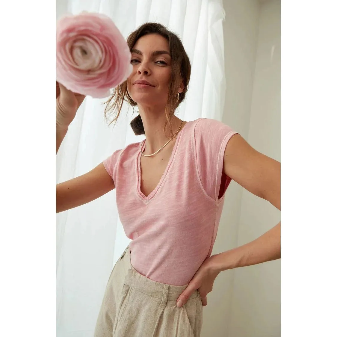 Women's Washed Pearl Tee