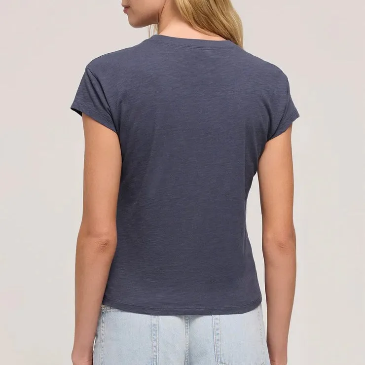 Z Supply Modern Slub Tee-worn blue