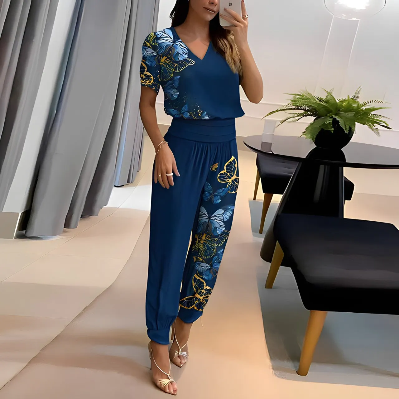 Zulema® | Fashionable Blouse And Pants Set