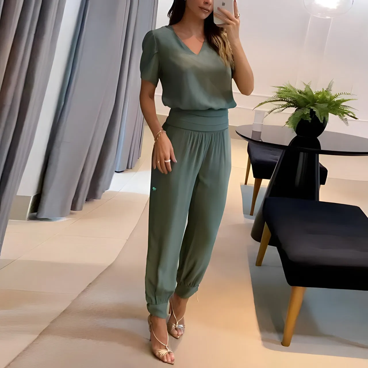 Zulema® | Fashionable Blouse And Pants Set